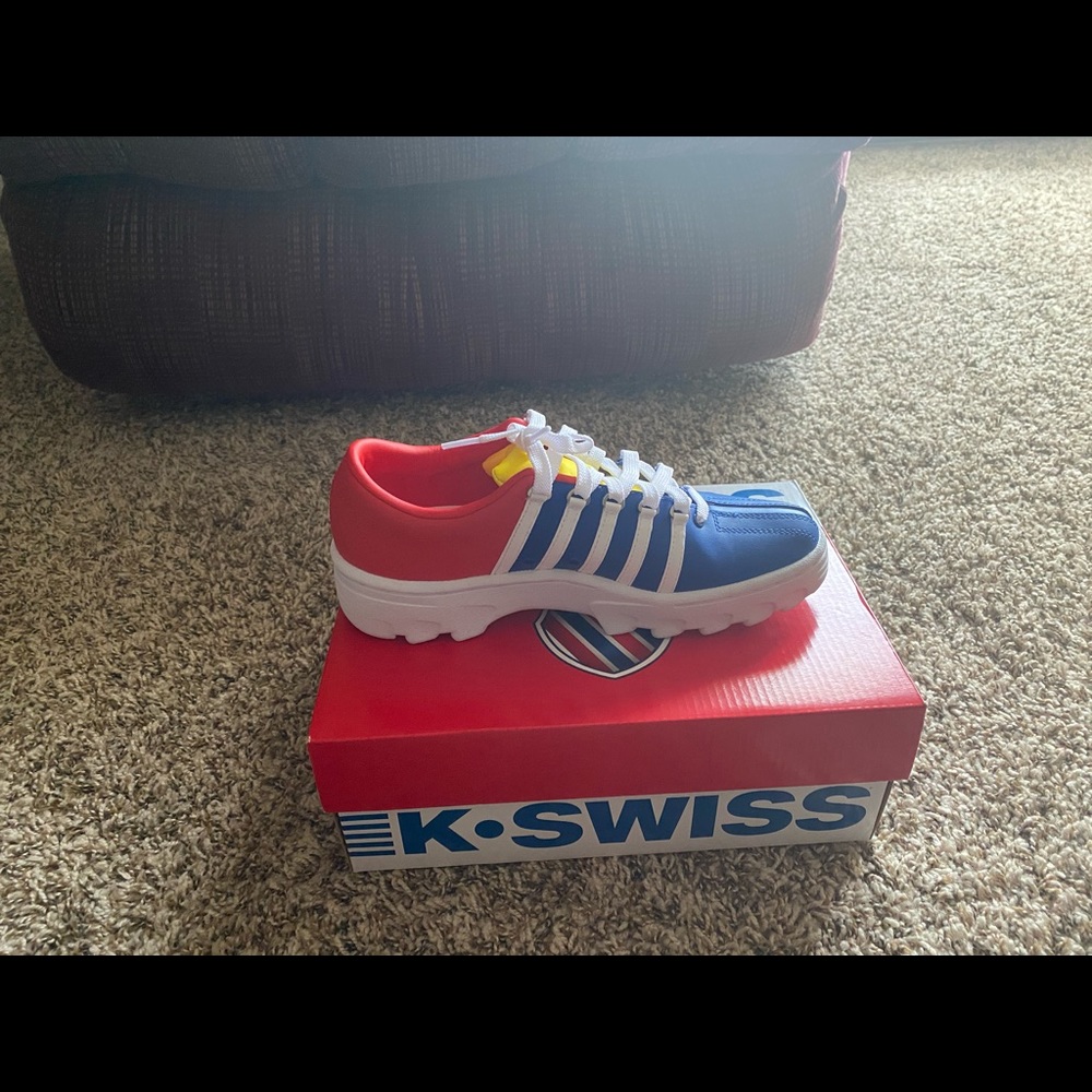 KSWISS SNEAKERS ( red white yellow blue )